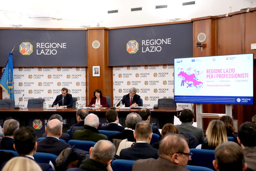 Dalla Regione Lazio nuove misure per i professionisti